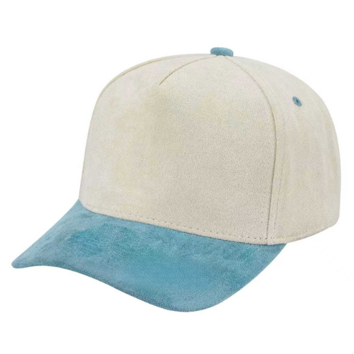 5panel Whole Suede Fabric Snapback Blank Hats 5suede - TAN/D.GREEN - Burzip Wholesale