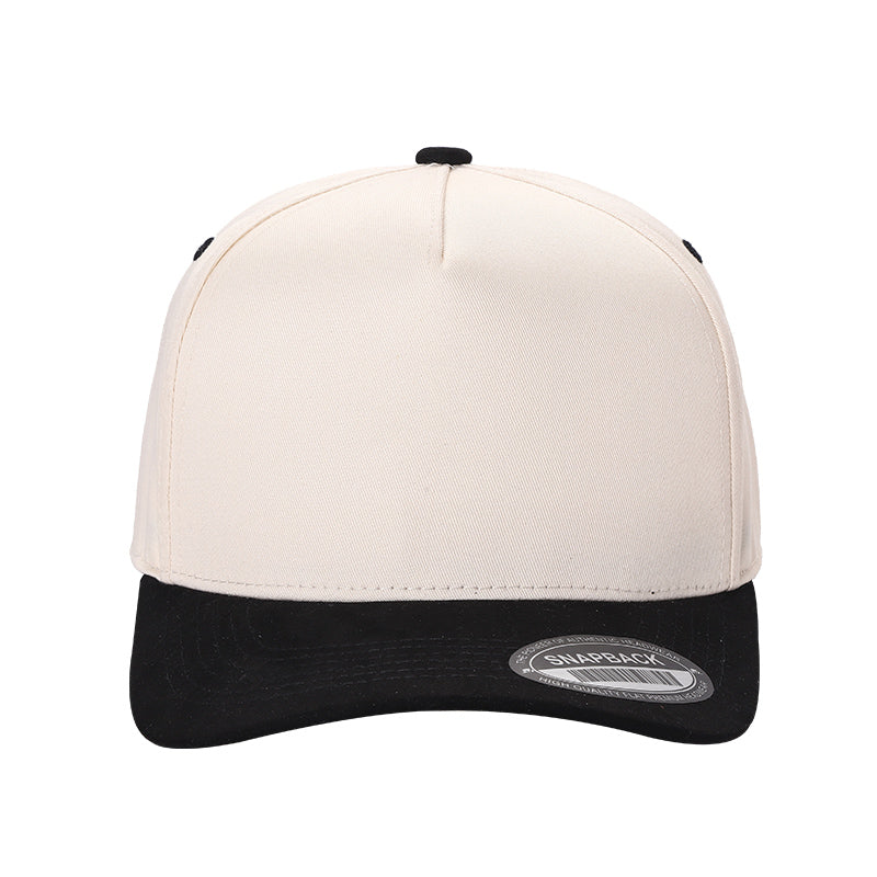 5panel Twill Head Suede Bill Blank Caps Tcs - TAN/D.PINK - Burzip Wholesale