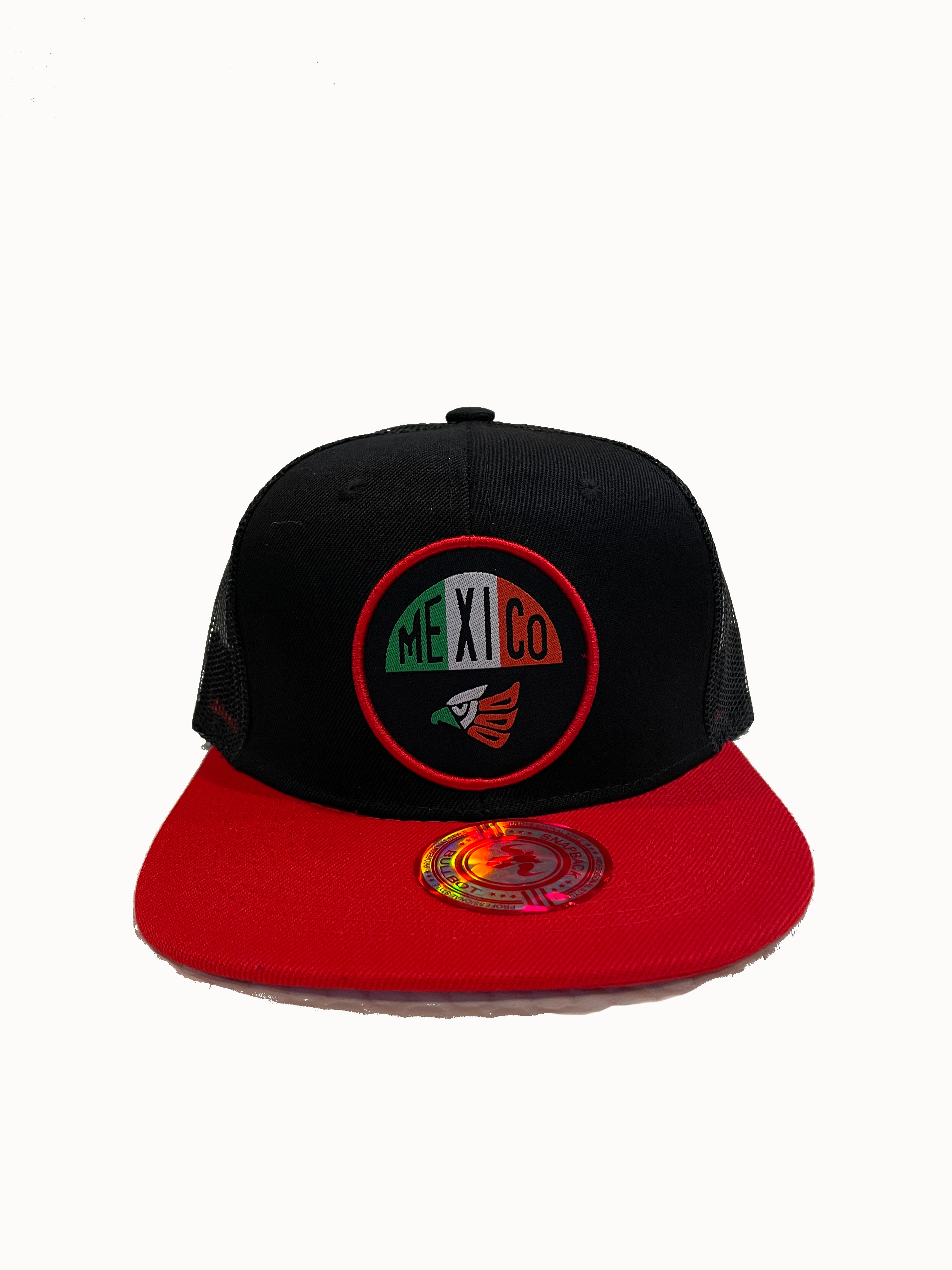 HPM-DZ-MEXICO EMBROIDERY FLAT BILL SNAPBACK-$5.50 - GREEN/RED - Burzip Wholesale