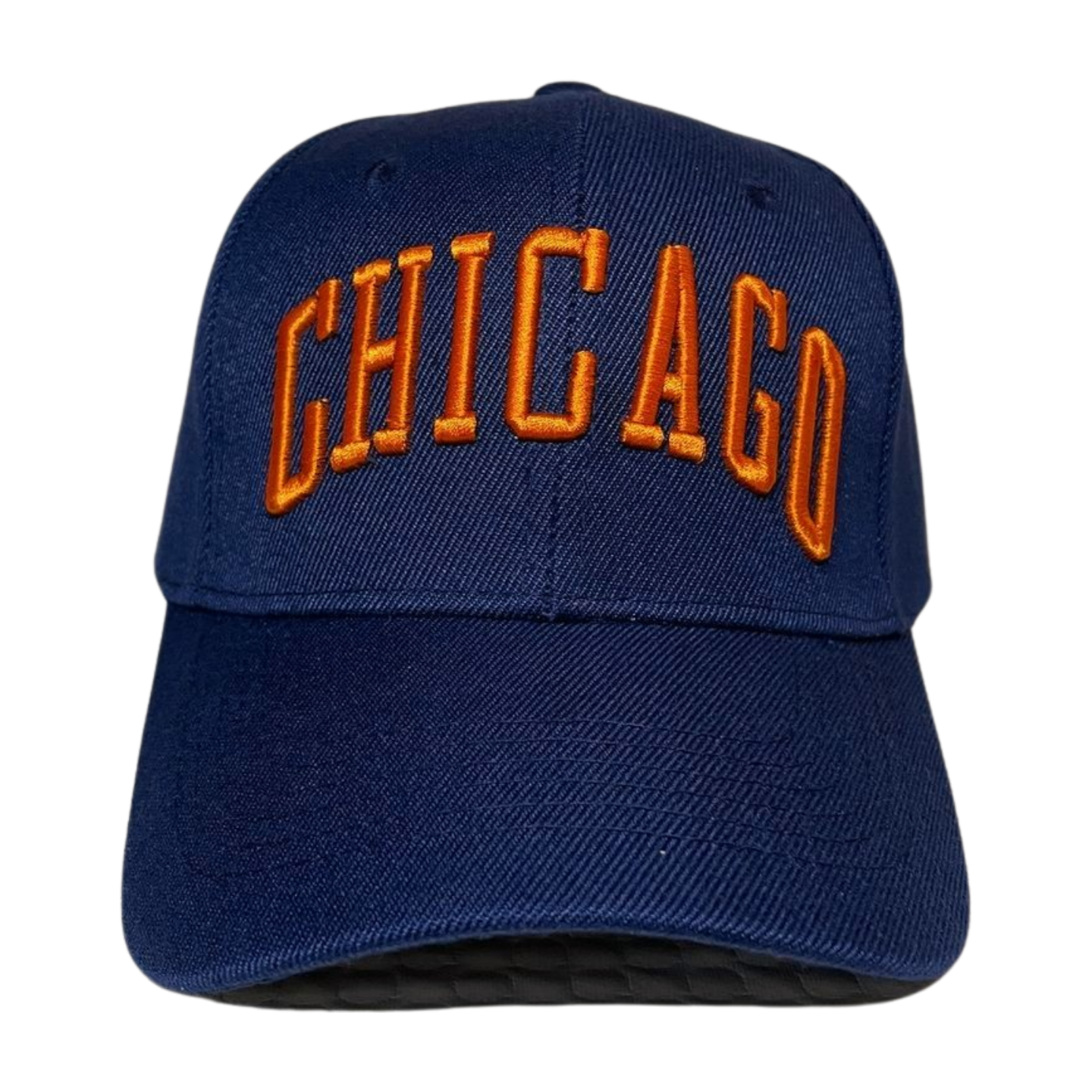 HPV-PK6-CHICAGO EMBROIDERY, VELCRO BALLCAP 6PCS/PACK - NAVY-ORANGE CHICAGO - Burzip Wholesale
