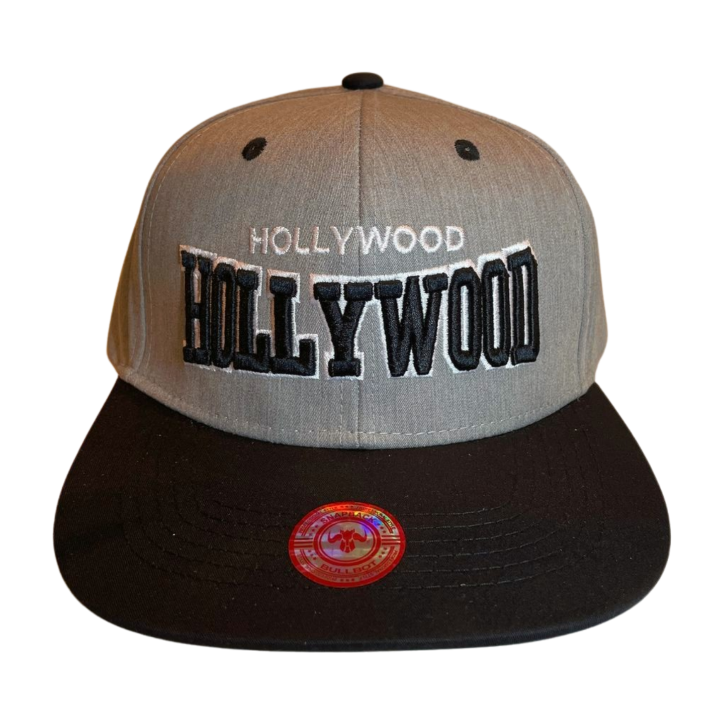 HP HOLLYWOOD EMBROIDERY, FLAT BILL SNAPBACK - PINK2 - Burzip Wholesale