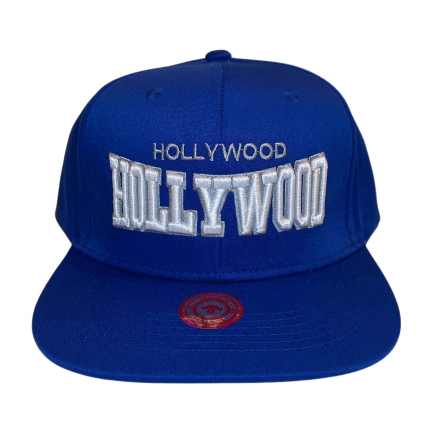 HP HOLLYWOOD EMBROIDERY, FLAT BILL SNAPBACK - BLACK2 - Burzip Wholesale