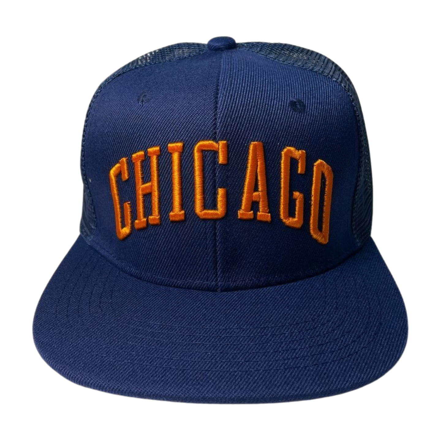 HPM-DZ-CHICAGOEMBROIDERY, FLAT BILL SNAPBACK-DZ - BLACK3 - Burzip Wholesale