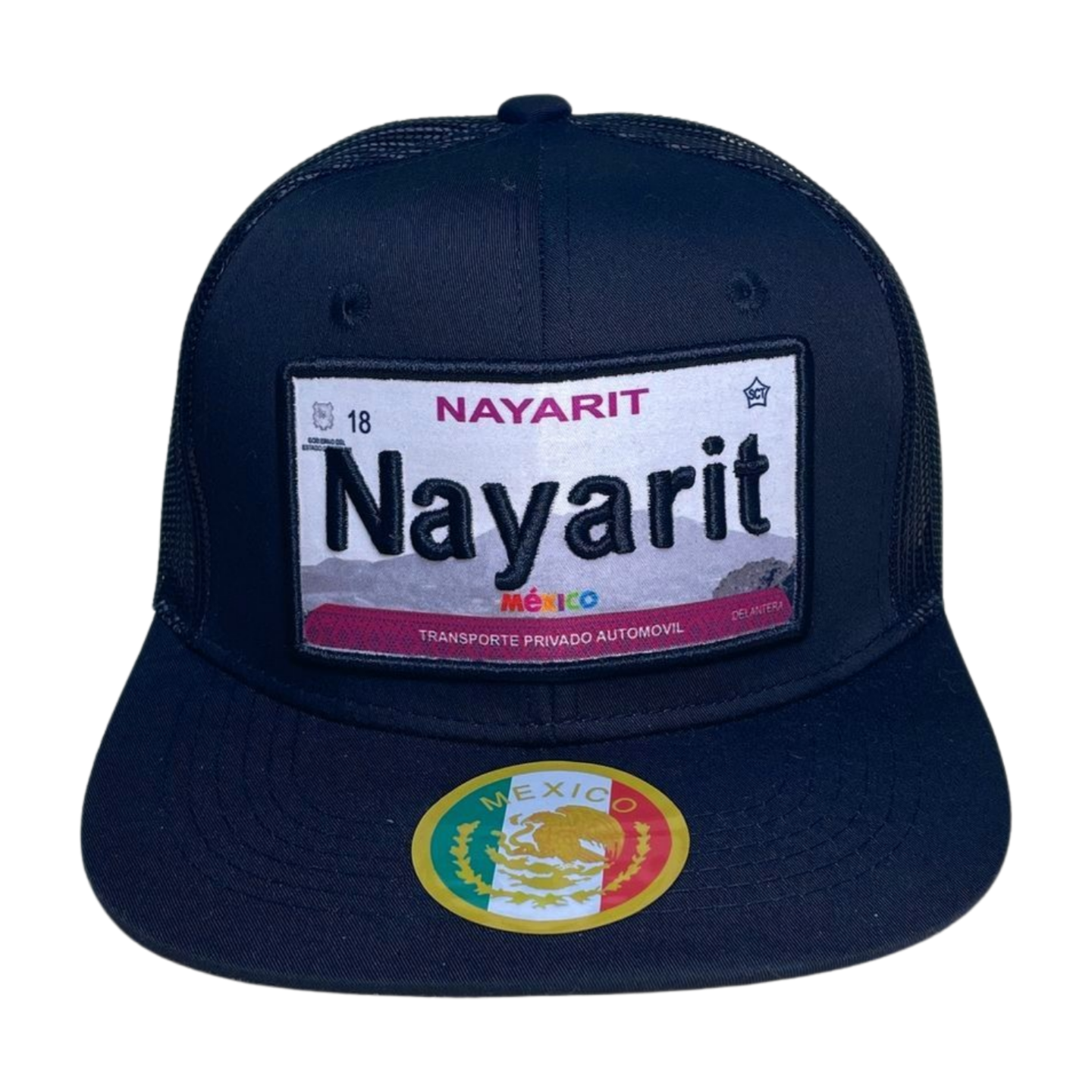 HTFM-BLK HAT WITH PATCH - NAYARIT - Burzip Wholesale