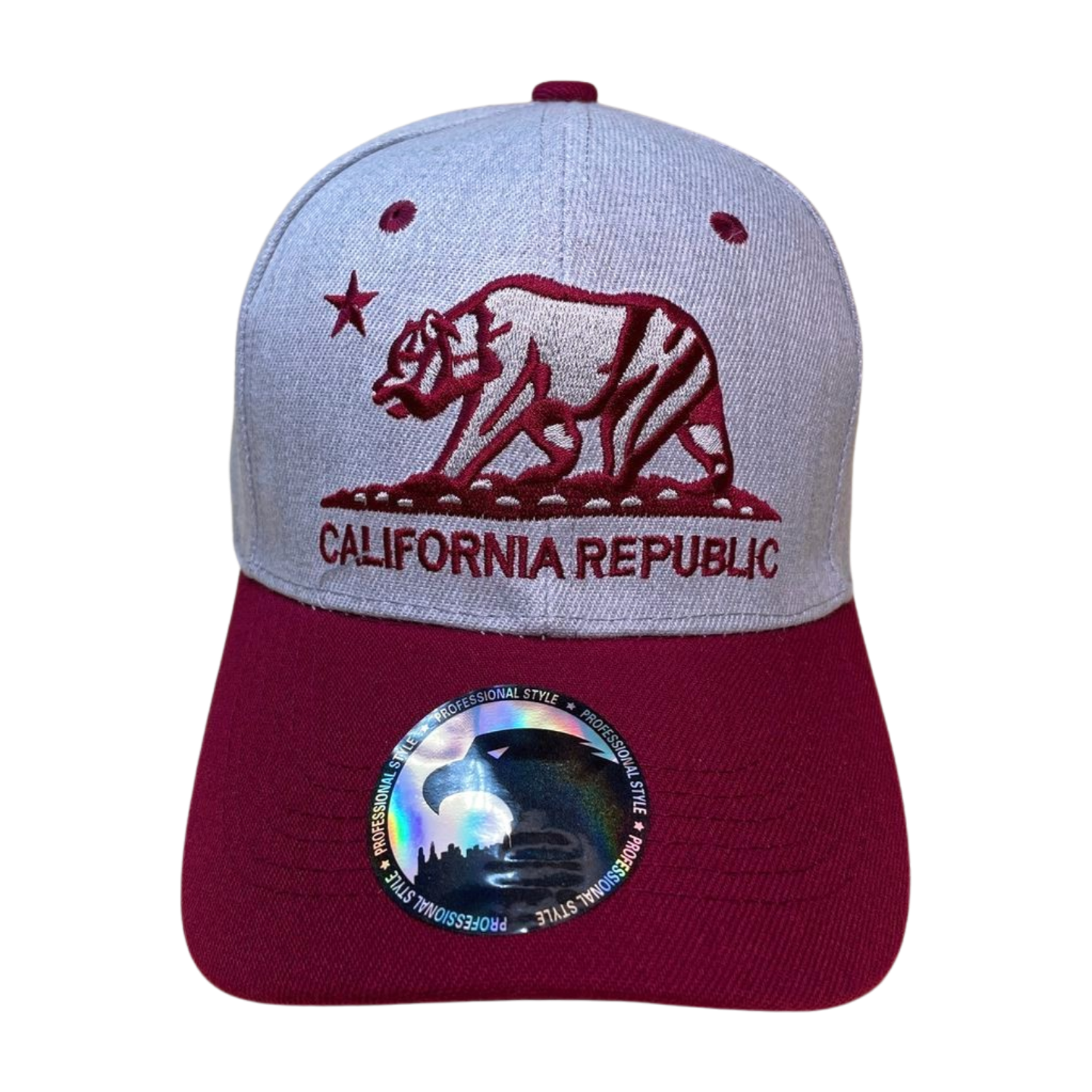 HV-DZ-CALI BEAR EMB-$4 - selected color - Burzip Wholesale
