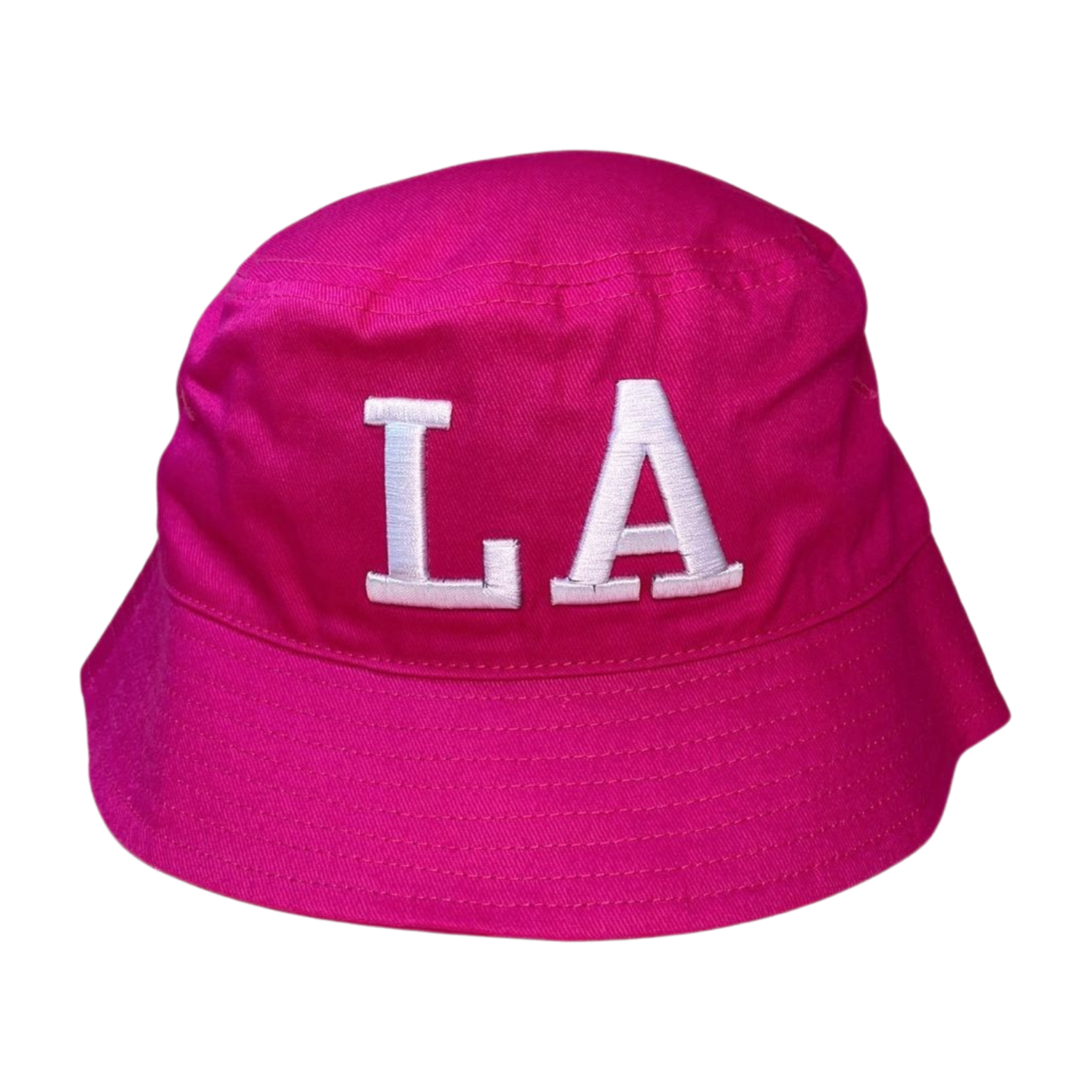 Bucket with College Font LA Embroidery Contrasted Thread Color - selected color - Burzip Wholesale