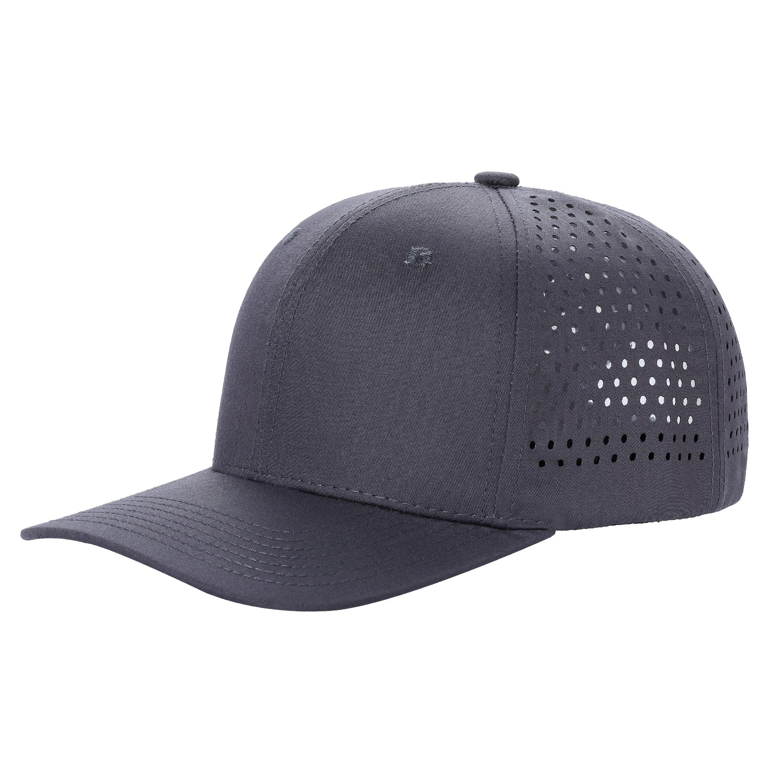 6panel Laser Performance Cap Adjustable Snap Back Hat 6laser - KHAKI - Burzip Wholesale