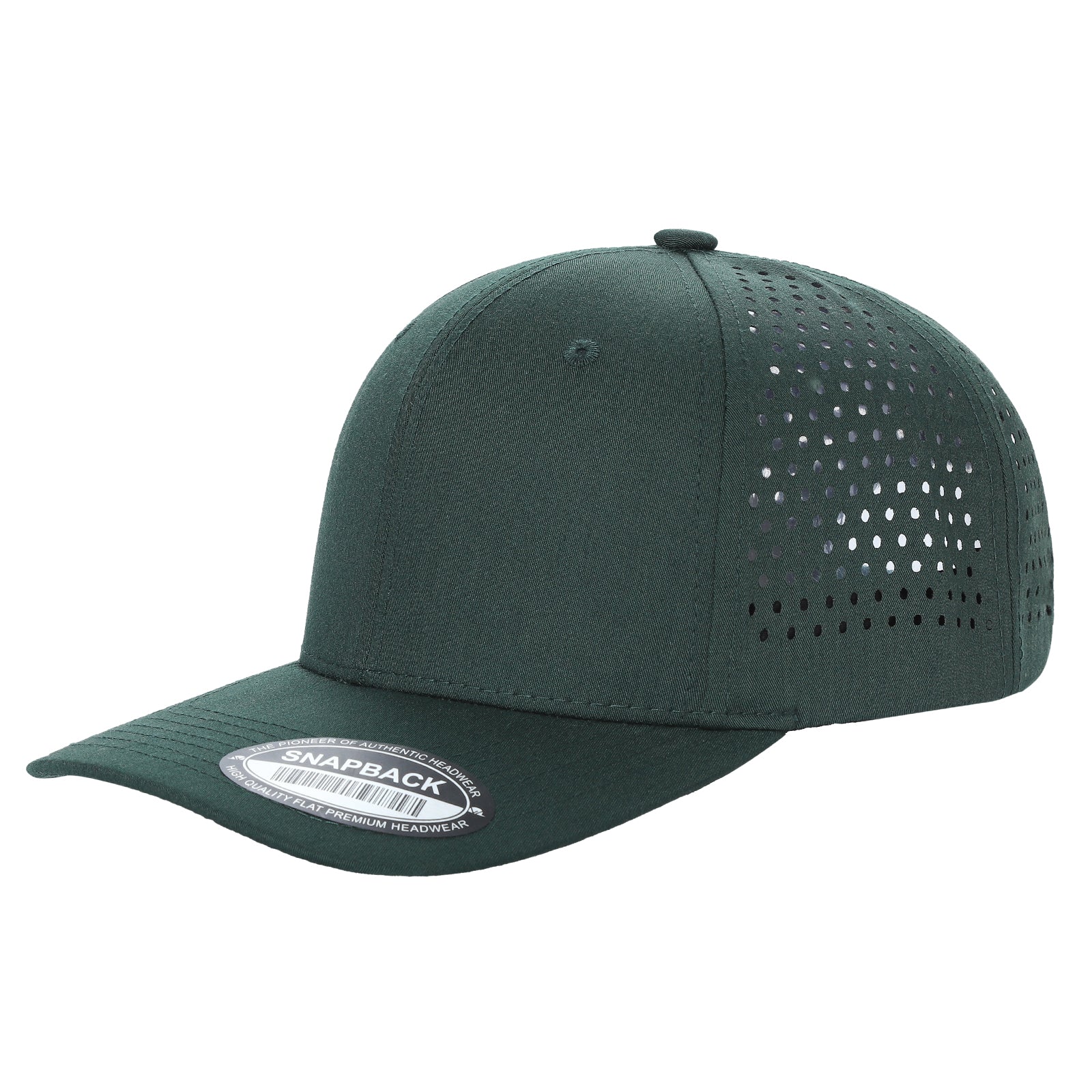 6panel Laser Performance Cap Adjustable Snap Back Hat 6laser - L.PINK - Burzip Wholesale