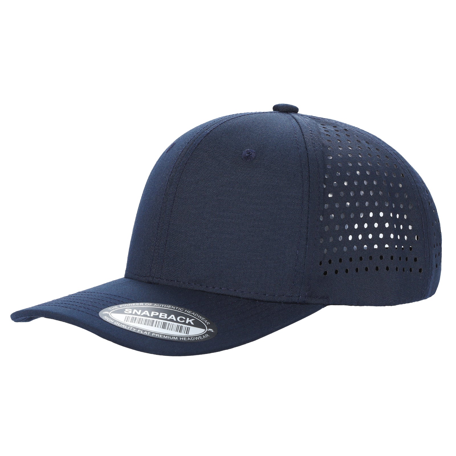 6panel Laser Performance Cap Adjustable Snap Back Hat 6laser - RED - Burzip Wholesale