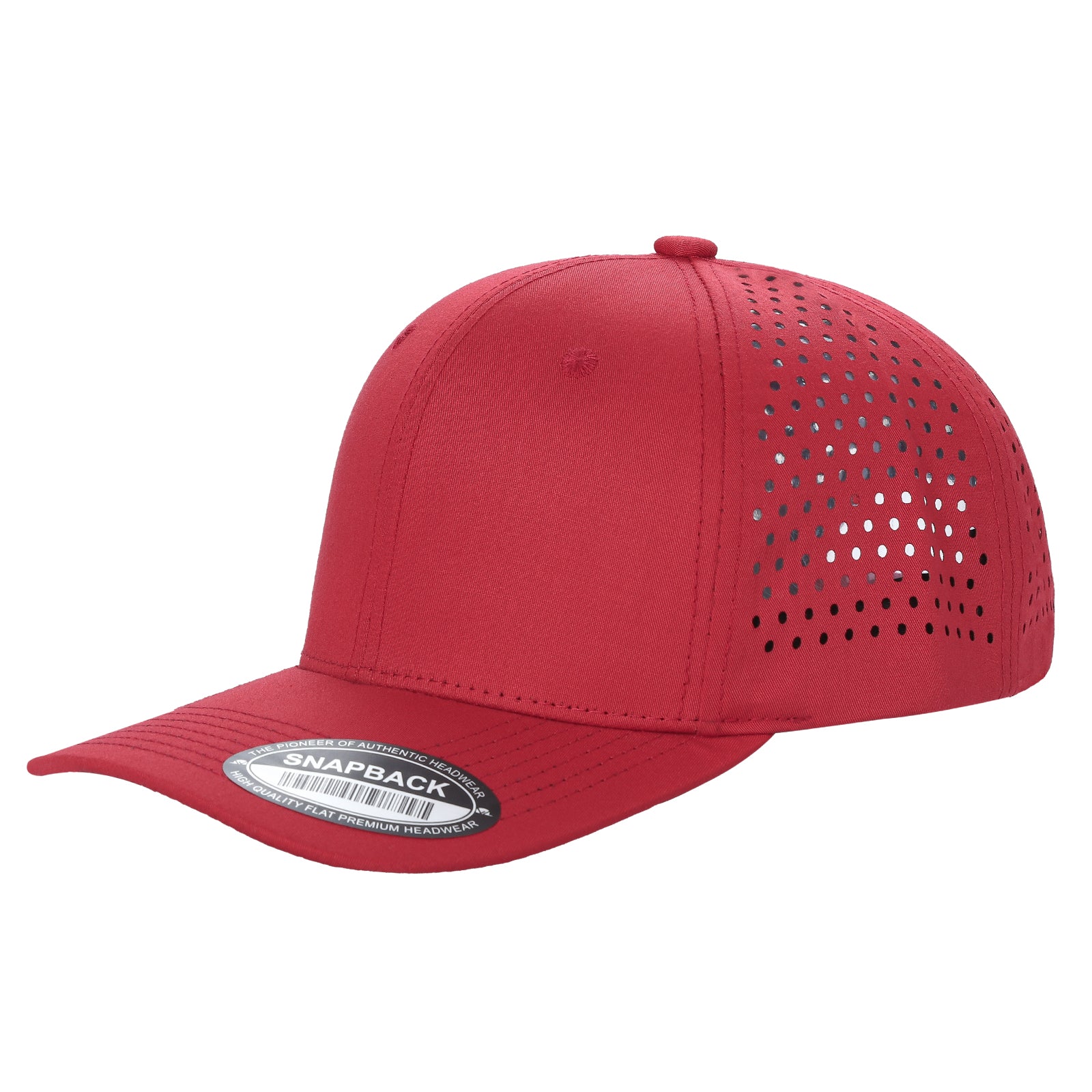 6panel Laser Performance Cap Adjustable Snap Back Hat 6laser - ROYAL - Burzip Wholesale