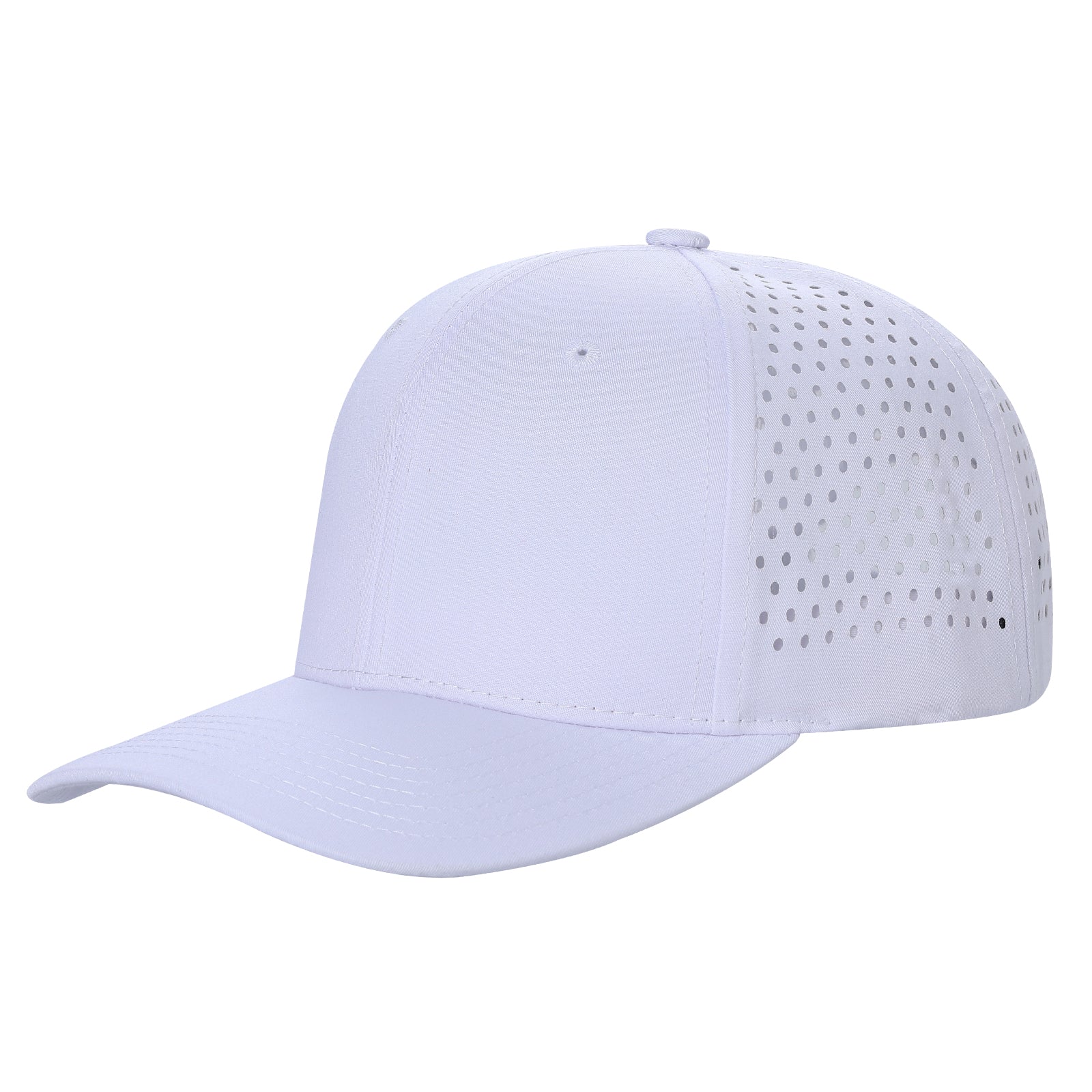 6panel Laser Performance Cap Adjustable Snap Back Hat 6laser - D.GREEN - Burzip Wholesale