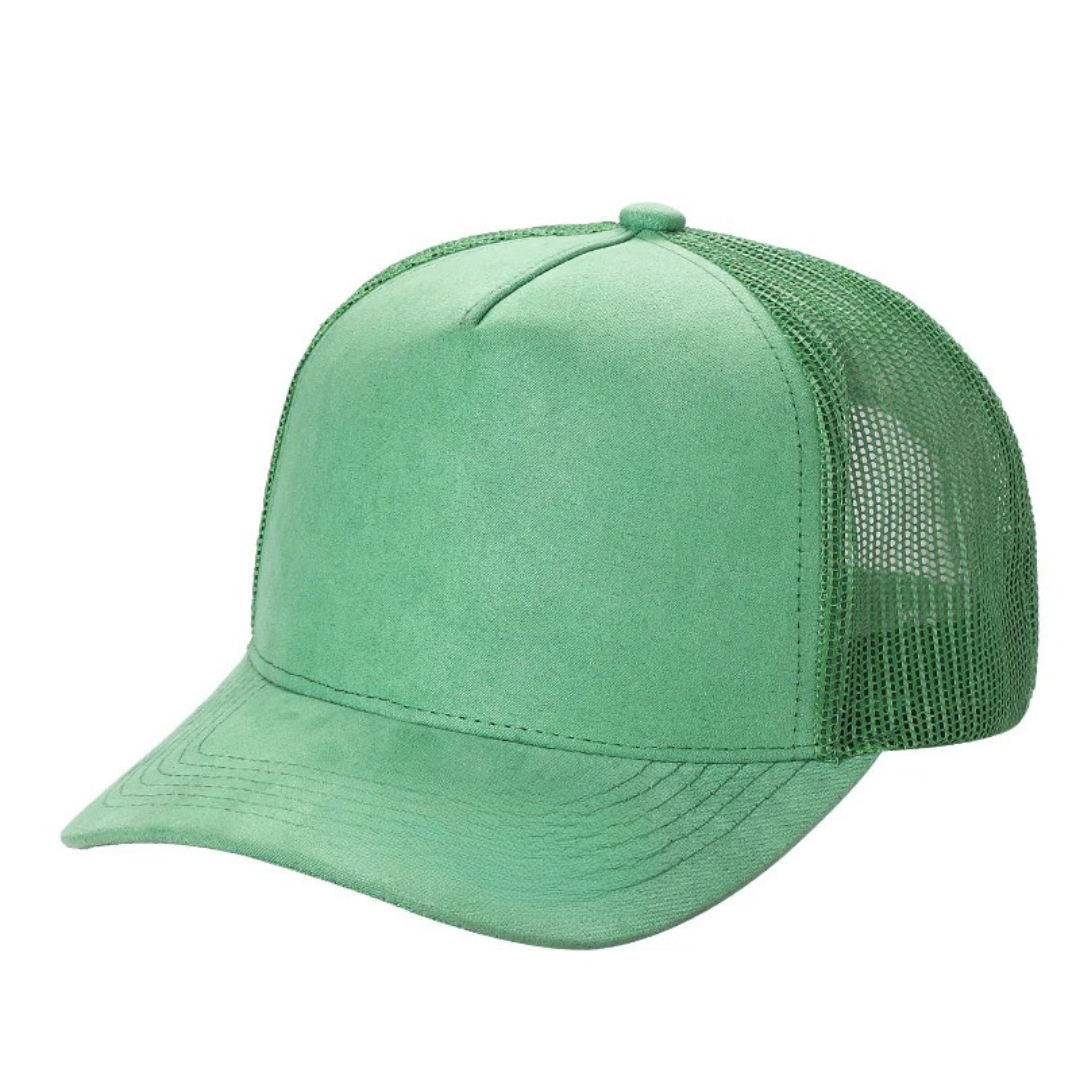 5Panel Suede Front Mesh Back Trucker Cap for Burning Art sum 520 - RUST - Burzip Wholesale
