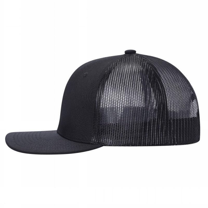 6TFTM - 6PANEL FLAT BILL - H.grey/blk - Burzip Wholesale