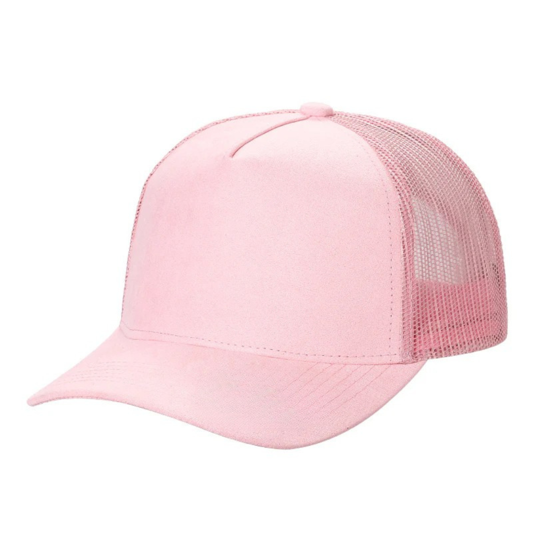 5Panel Suede Front Mesh Back Trucker Cap for Burning Art sum 520 - ROYAL - Burzip Wholesale
