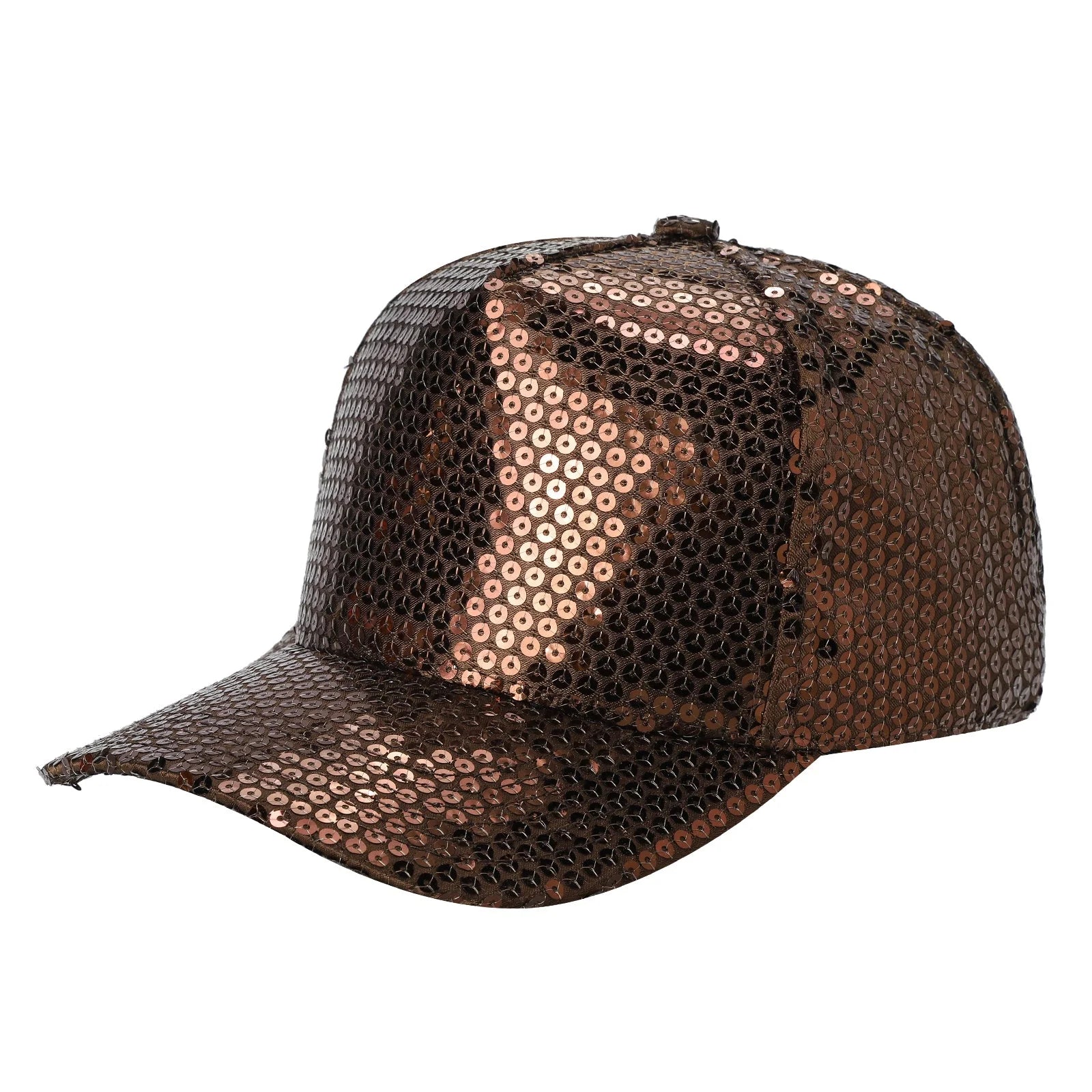 5Panel Sequince Fabric Cap tcsq - BROWN - Burzip Wholesale