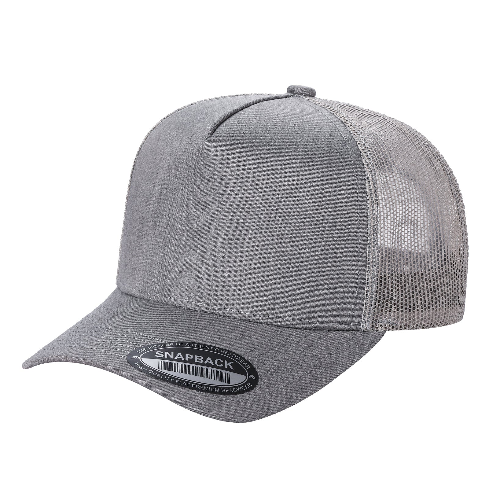 5panel Twill Crown Tracker Mesh Snapback Solid 5trtm - KHAKI - Burzip Wholesale