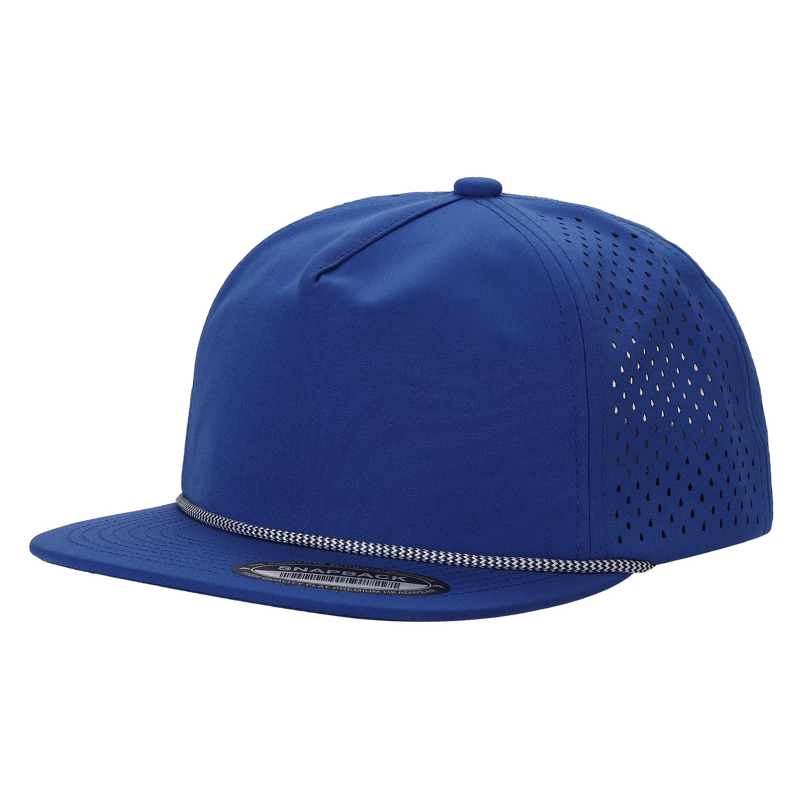 5panel Unstructured Crown W/ Laser Back W/ Rope Flatbill Water Proof Fabric 5wpr - KHAKI - Burzip Wholesale