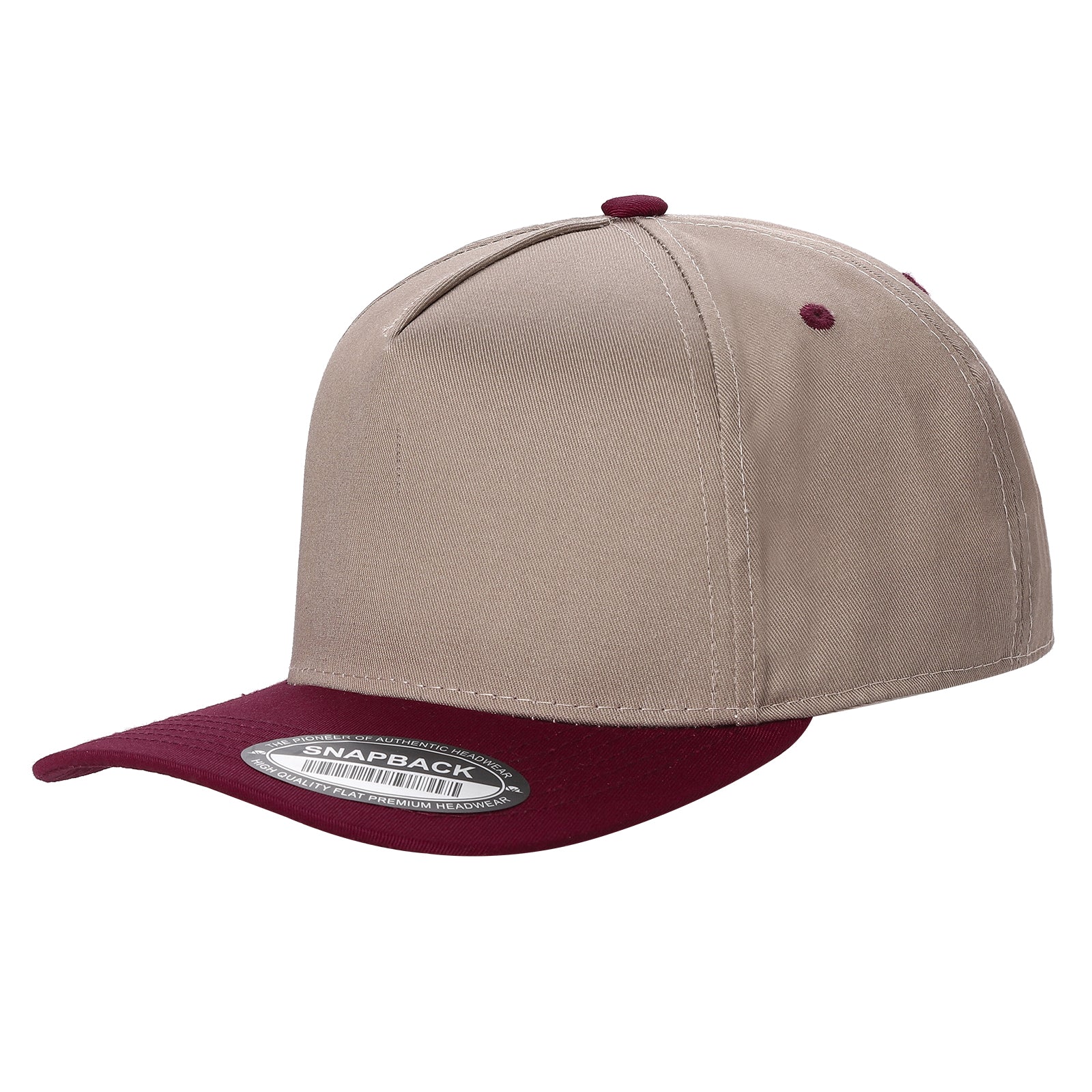 5panel Solid with Under Bill Colored Blank Caps Tcoa - selected color - Burzip Wholesale