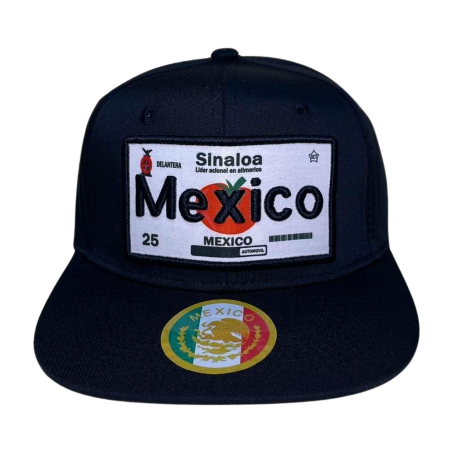 HTF-MX CITY-PK6-BLK SNAPBACK WITH PATCH, EMBROIDERY (6PCS/PACK) - MEXICO - Burzip Wholesale