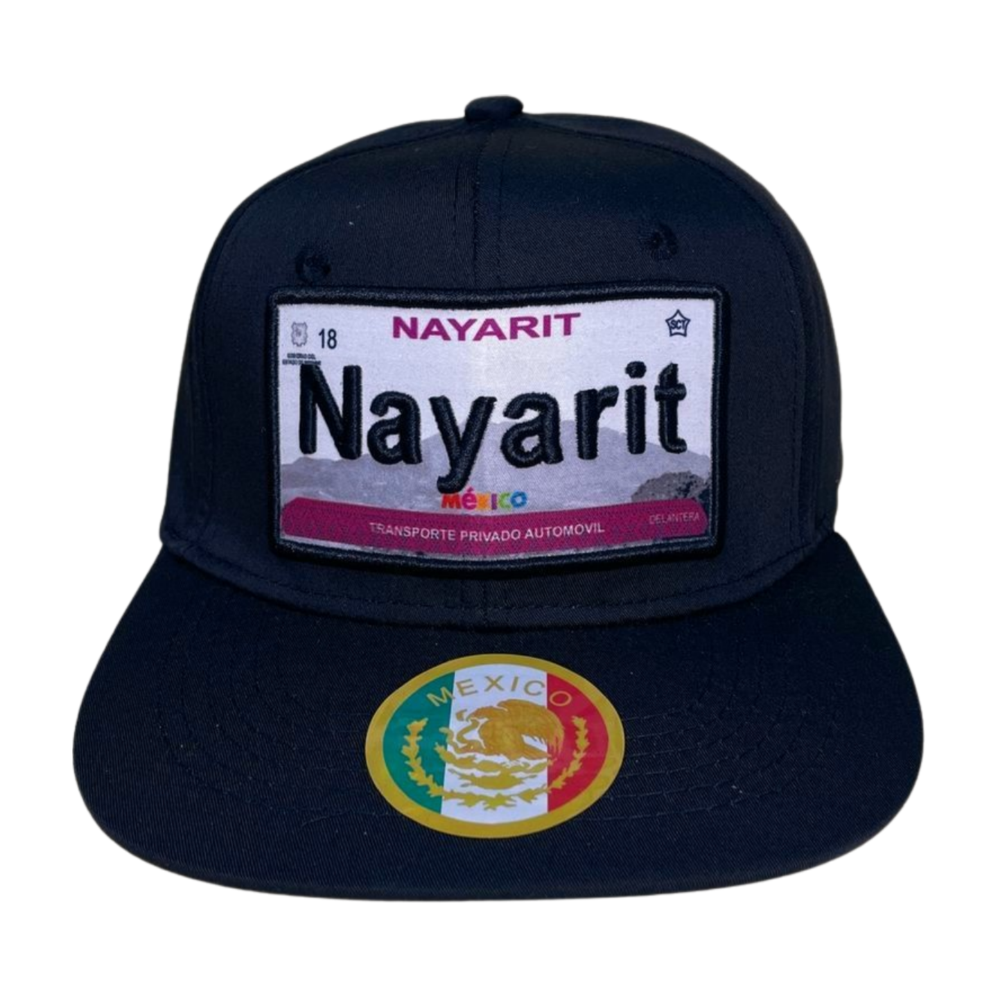 HTF-MX CITY-PK6-BLK SNAPBACK WITH PATCH, EMBROIDERY (6PCS/PACK) - NAYARIT - Burzip Wholesale