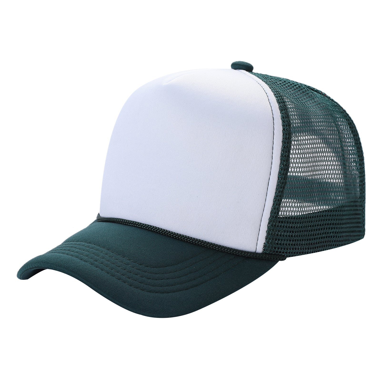 Sponge Foam Trucker Mesh for Kids 5panel Adult Unisex Stm - WHT/YELLOW - Burzip Wholesale