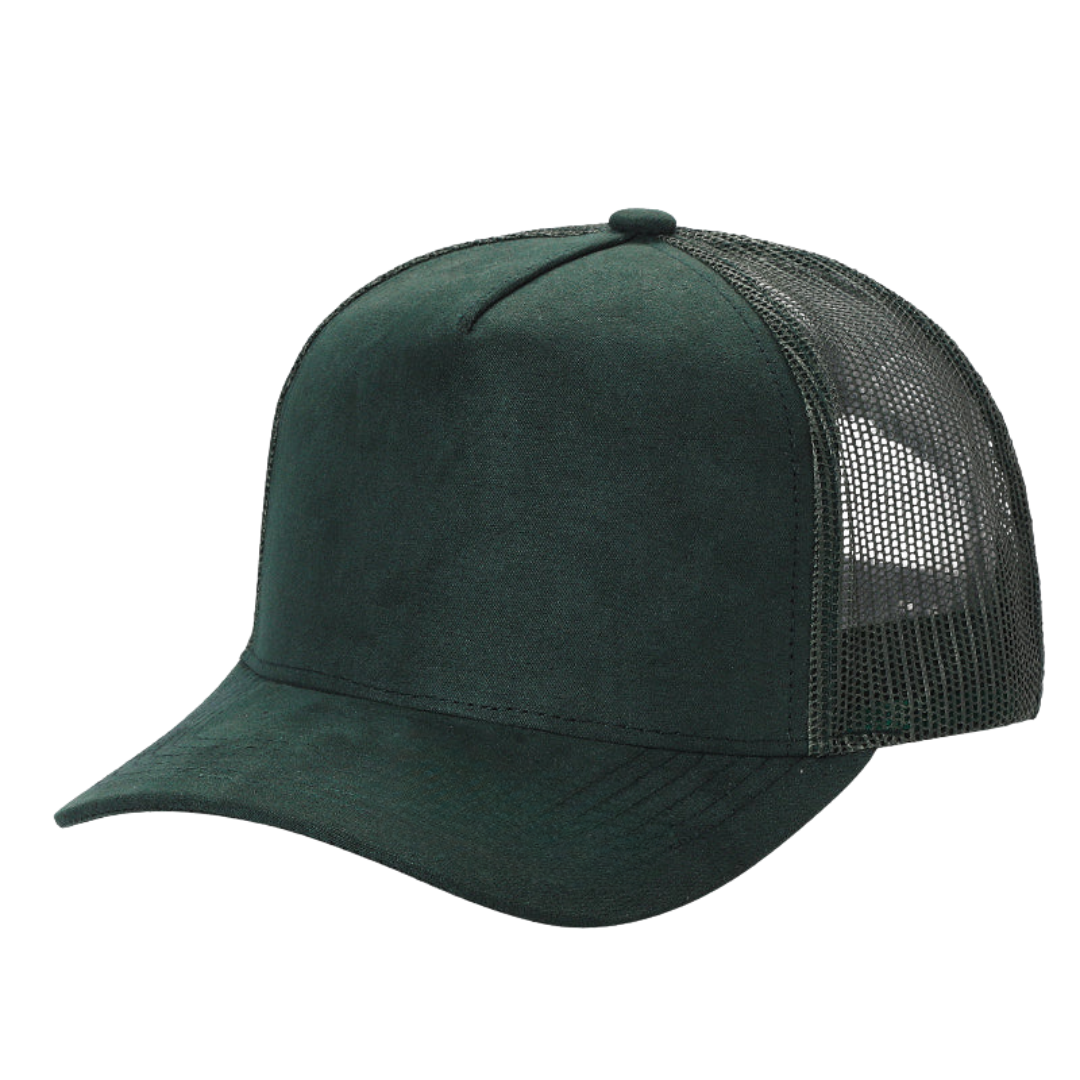 5Panel Suede Front Mesh Back Trucker Cap for Burning Art sum 520 - CAMEL - Burzip Wholesale