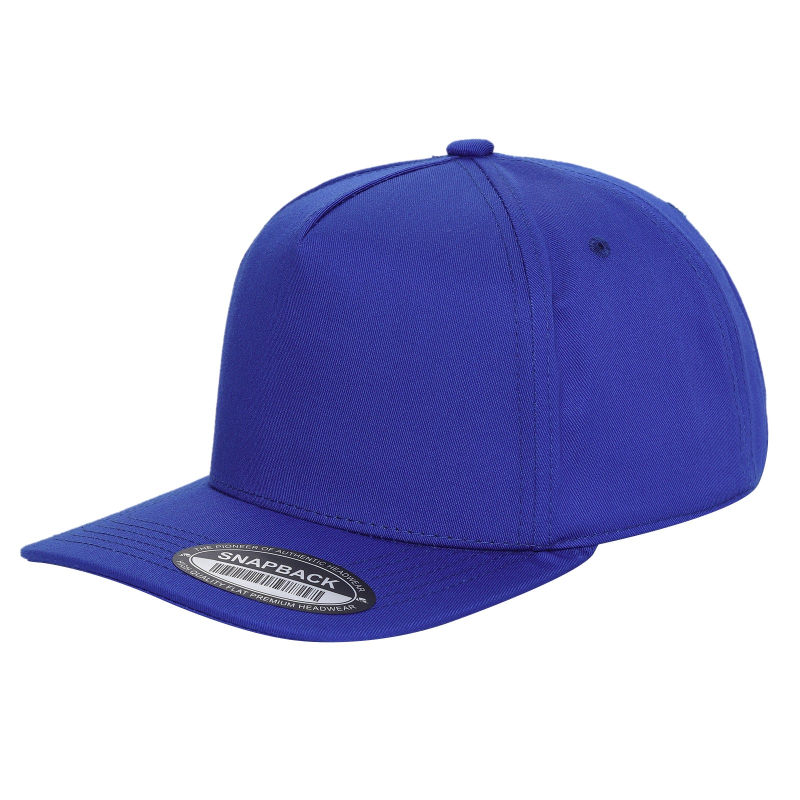 TCBLK-5 Panel Black Color Snapback Baseball Cap - selected color - Burzip Wholesale