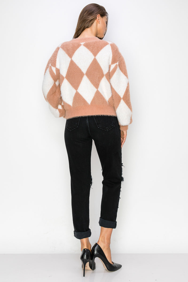 WC0026-BUTTON CARDIGAN SWEATER - BLK / 222=6pcs * $22 - Burzip Wholesale