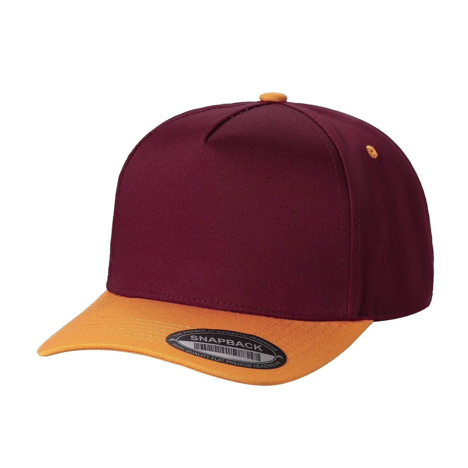 5panel Solid with Under Bill Colored Blank Caps Tcoa - selected color - Burzip Wholesale