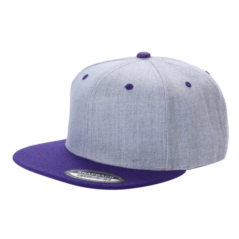 PS-POLY SNAPBACK FLAT BILL - ORANGE/BLK - Burzip Wholesale