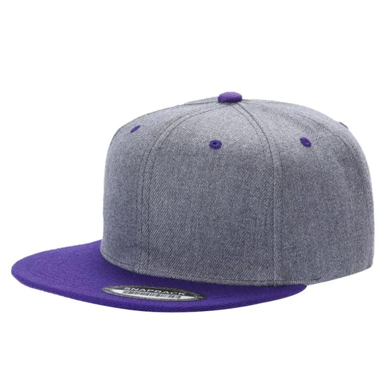 PS-POLY SNAPBACK FLAT BILL - ROYAL/ORANGE - Burzip Wholesale