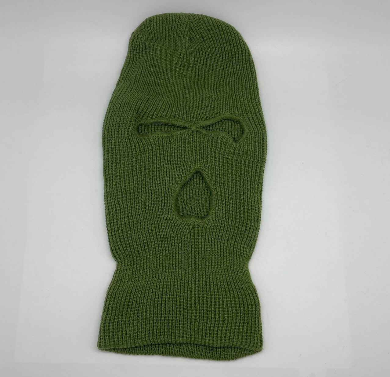 SKI MASK-pc-KNITTED SKI Mask (3Hole&1Hole)-$4/pc - 3Hole-Orange - Burzip Wholesale