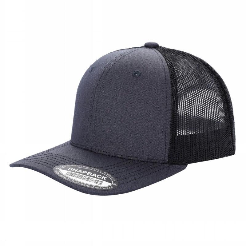TRTM2-DZ-TWILL FABRIC WITH MESH BACK 2TONE CAPS - Roy/red - Burzip Wholesale