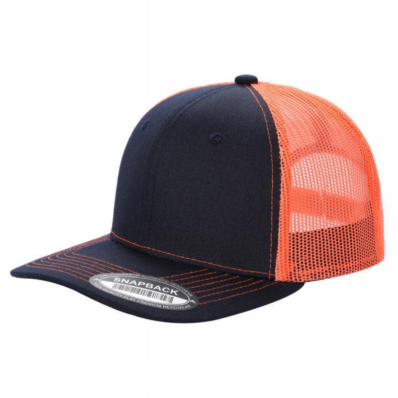 TRTM2-DZ-TWILL FABRIC WITH MESH BACK 2TONE CAPS - selected color - Burzip Wholesale