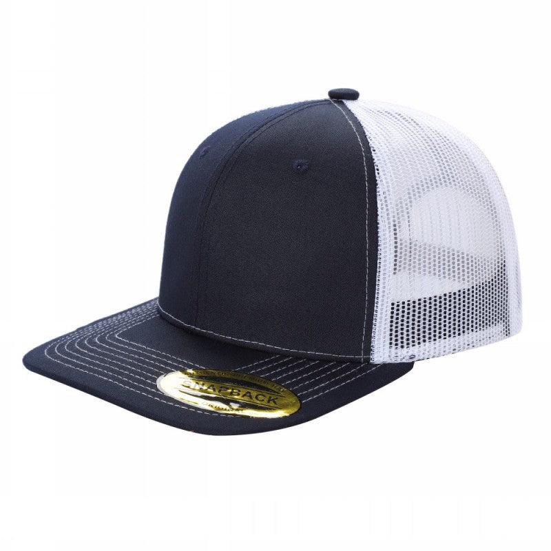 TRTM2-DZ-TWILL FABRIC WITH MESH BACK 2TONE CAPS - selected color - Burzip Wholesale