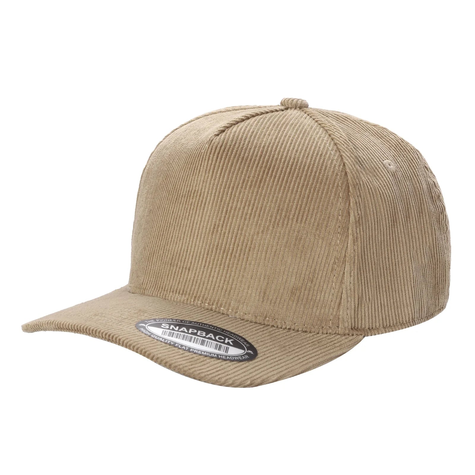 5panel Corduroy Fabric Solid Color Snapback Blank Caps 5fc - selected color - Burzip Wholesale