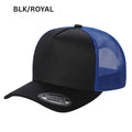 5panel Twill Crown Tracker Mesh Snapback 2tone 5trtm - WINE/WHITE - Burzip Wholesale