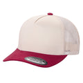5panel Twillcrown Mesh Back Suede Bill Blank Caps Tcms - TAN/SKY - Burzip Wholesale