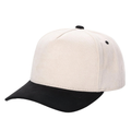 5panel Whole Suede Fabric Snapback Blank Hats 5suede - BLK/GOLD - Burzip Wholesale