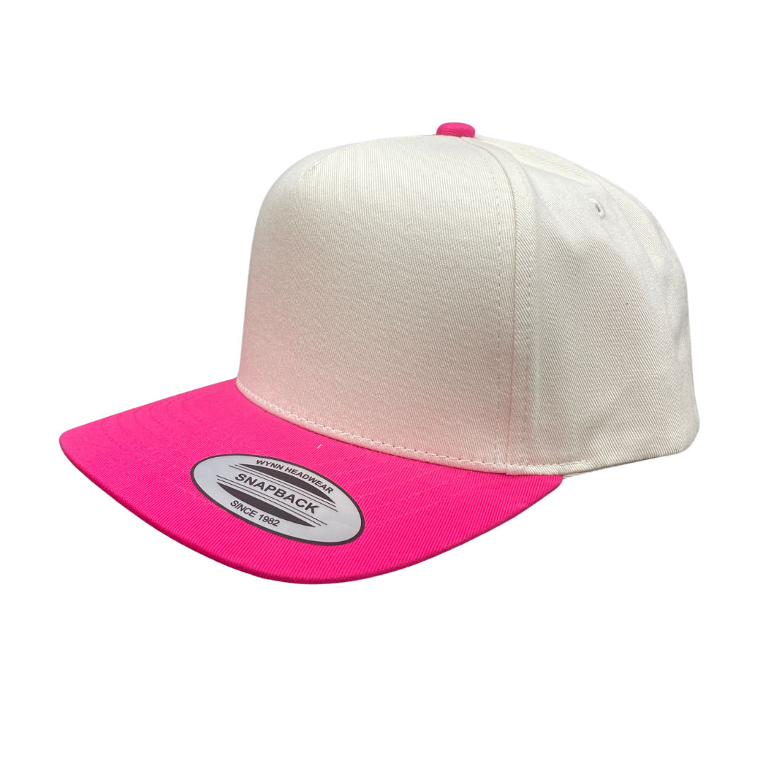 Tcnew 5panel Twill Fabric 2tone Snapback Cap New Arrivals - TAN/GREY - Burzip Wholesale