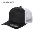 5panel Twill Crown Tracker Mesh Snapback 2tone 5trtm - ROYAL/RED - Burzip Wholesale