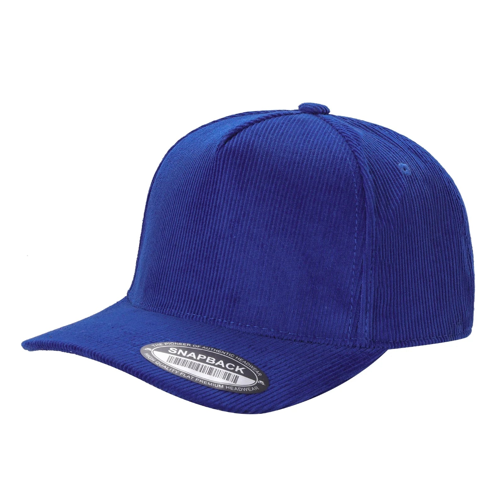 5panel Corduroy Fabric Solid Color Snapback Blank Caps 5fc - ROYAL - Burzip Wholesale