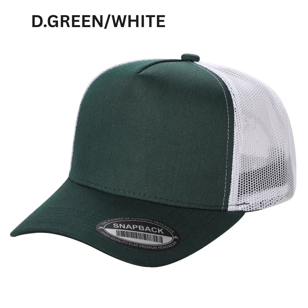 5panel Twill Crown Tracker Mesh Snapback 2tone 5trtm - ROYAL/WHITE - Burzip Wholesale