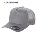 5panel Twill Crown Tracker Mesh Snapback 2tone 5trtm - KHAKI/BLK - Burzip Wholesale