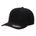 5panel Corduroy Fabric Solid Color Snapback Blank Caps 5fc - Black - Burzip Wholesale