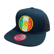HPM-DZ-MEXICO EMBROIDERY, FLAT BILL W/MESH SNAPBACK-$5.50 - BLACK - Burzip Wholesale