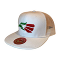 HPM-DZ-EAGLE EMB FLATBILL MESH BACK SNAPBACK-$5.50 - WHT - Burzip Wholesale