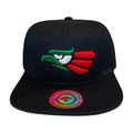 HP EAGLE EMBROIDERY, FLAT BILL SNAPBACK - BLACK/RED EGLE - Burzip Wholesale