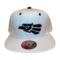 HP EAGLE EMBROIDERY, FLAT BILL SNAPBACK - WHIT/ BLACK EGLE - Burzip Wholesale
