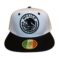 HP EAGLE EMBROIDERY, FLAT BILL SNAPBACK - WHIT/BLACK - Burzip Wholesale